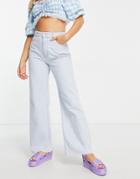 New Look Wide Leg Jean In Light Blue
