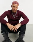 Devils Advocate Embroidered Bee Fitted Crew Neck Sweater