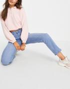 Pull & Bear Kickflare Jeans In Blue-blues