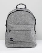 Mi-pac Herringbone Backpack In Gray - Gray