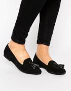 Park Lane Tassel Leather Loafers - Black
