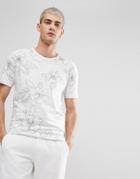 Only & Sons Flower T-shirt - White