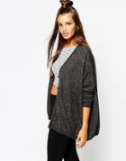 Monki Knitted Cardigan - Gray