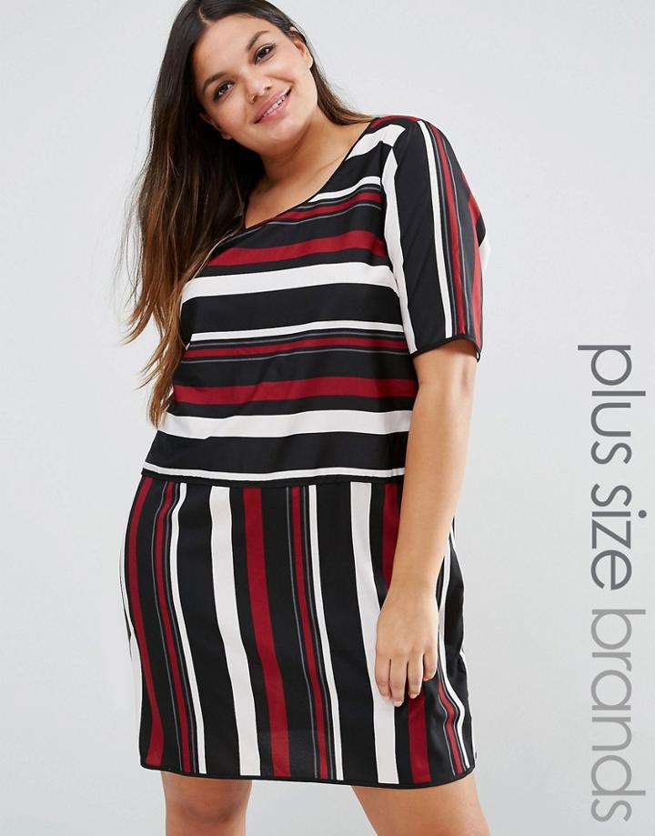Junarose Striped Shift Dress - Multi