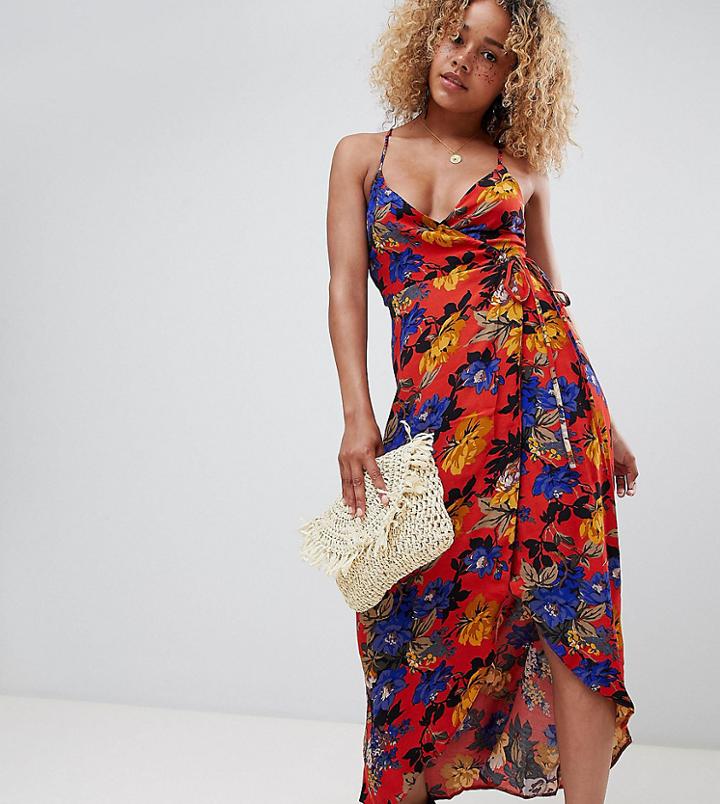 New Look Petite Printed Maxi Dress - Multi