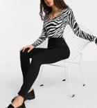 Only Petite Royal High Waisted Skinny Jeans In Black