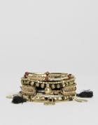 Pieces Gaiane Multirow Bracelets - Gold