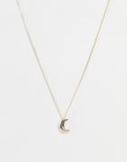 & Other Stories Moon Pendant Necklace In Gold