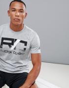 Reebok Combat Logo T-shirt In Gray Cy9971