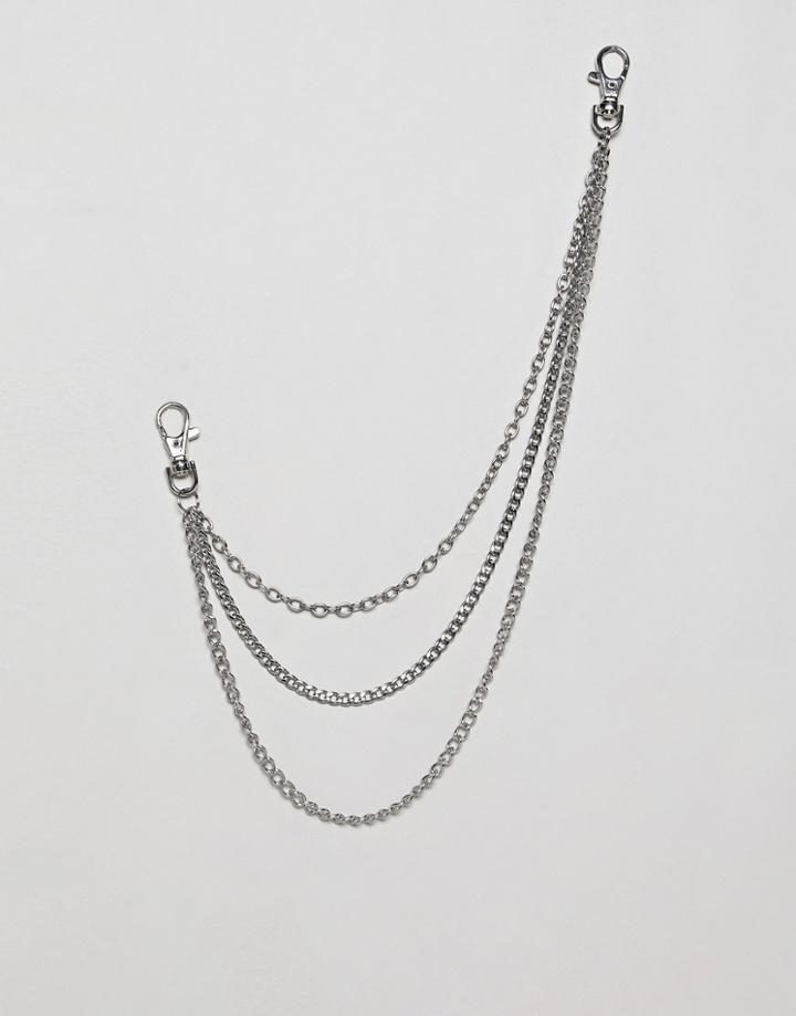 7x Triple Belt Chain - Silver