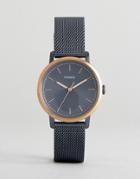 Fossil Es4312 Neely Mesh Watch In Blue - Blue