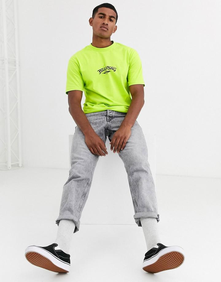 Billabong Bong T-shirt In Neon Green