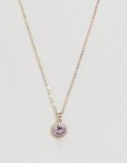 Ted Baker Crystal Chain Pendant Necklace - Gold