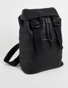 Fenton Double Clip Flab Backpack In Black