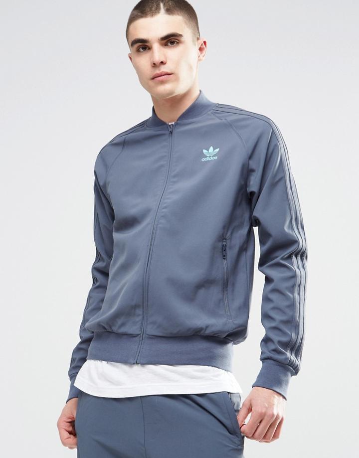 Adidas Originals Utility Track Jacket Ay7979 - Blue
