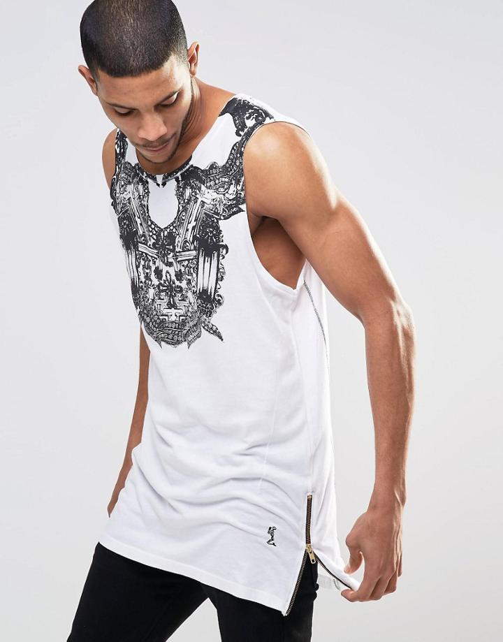 Religion Encrusted Tank - White