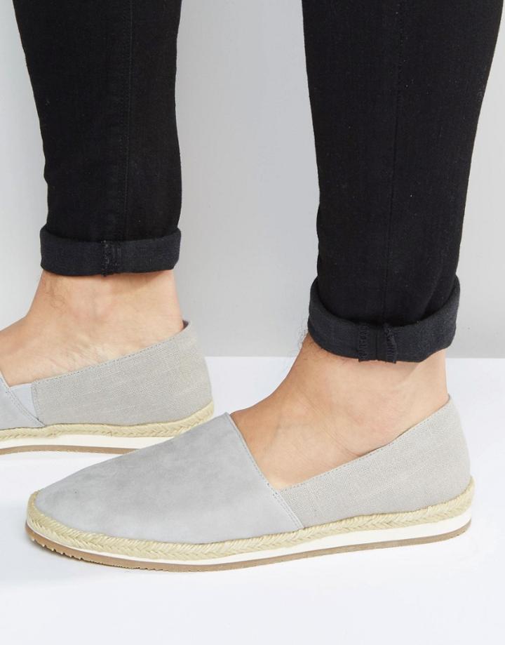 Aldo Frontale Suede Espadrilles - Gray