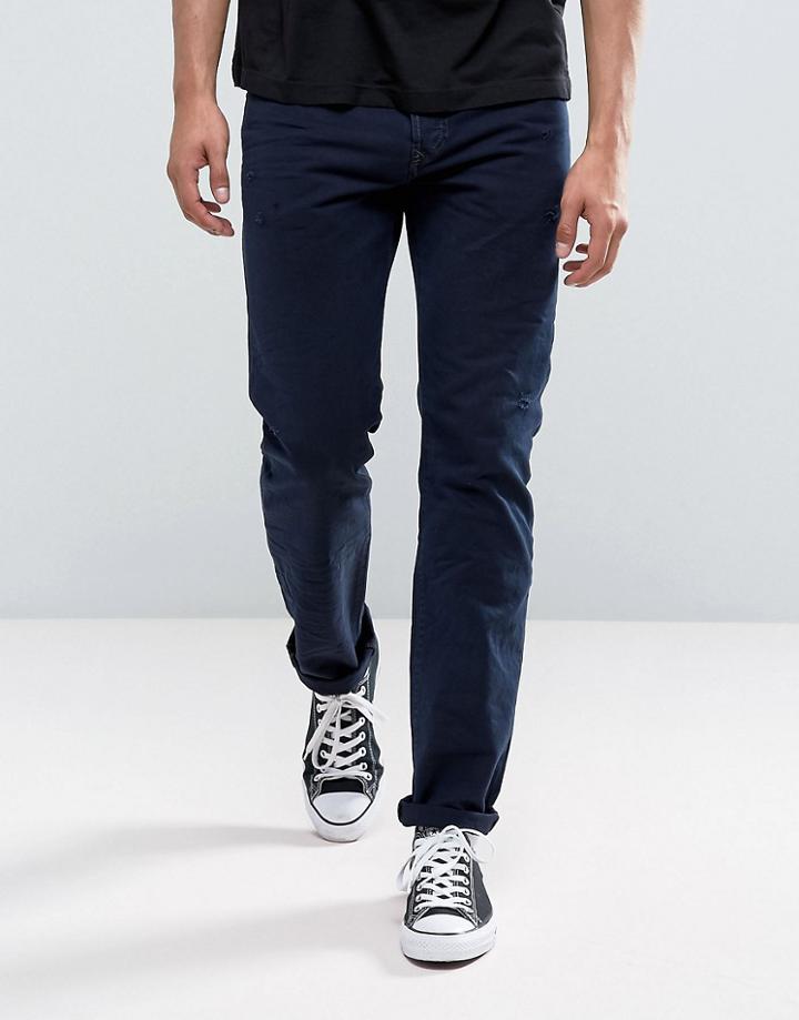 Diesel Buster Straight Fit Jeans 0683w - Navy