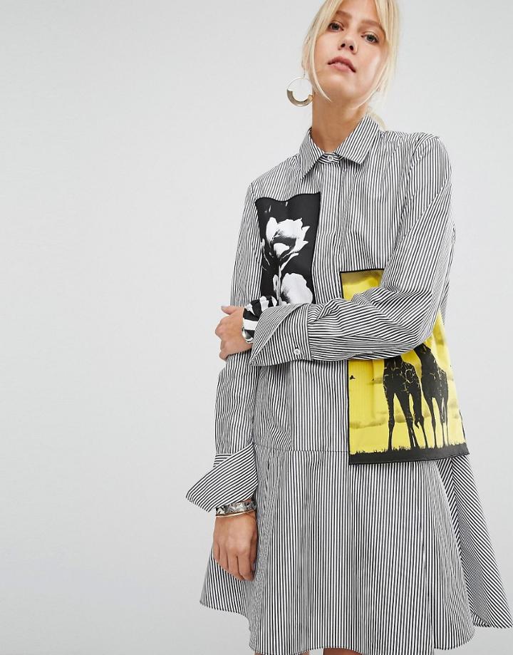 Sportmax Code Saloon Shirt Dress - Black