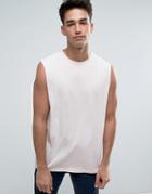 D-struct Acid Wash Raw Arm Tank - Pink