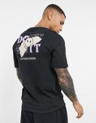 Jack & Jones Originals Oversize Fit T-shirt With Smile Back Print In Black