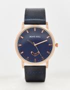 Brave Soul Logo Watch In Maroon And Gold-red