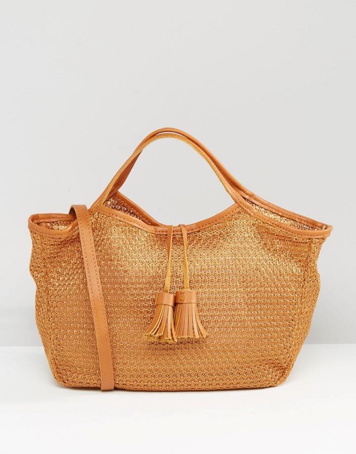 Gracie Roberts Mini Tote Bag - Caramel