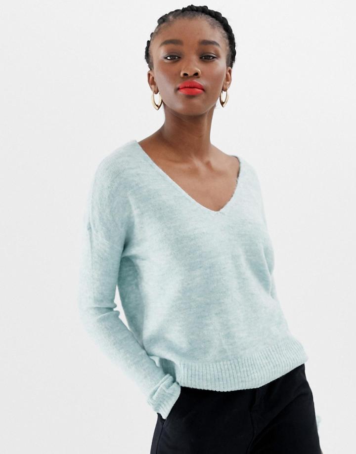 Jdy V Neck Sweater - Green