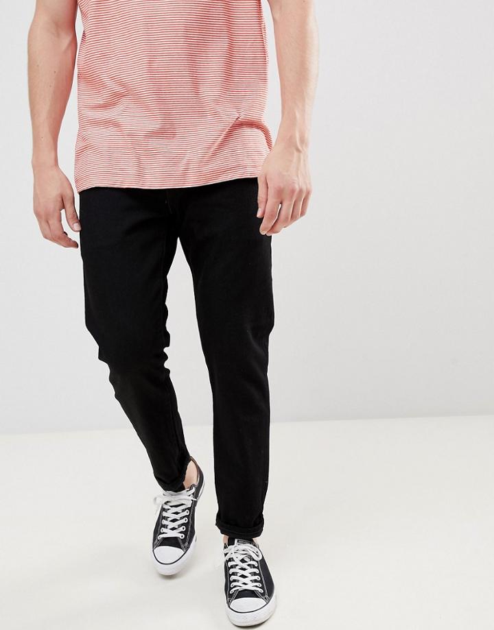 Levi's Hi-ball Roll Skater Tapered Fit Jeans In Point Guard 4-way Stretch Black