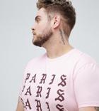 Asos Design Plus T-shirt With Paris Print - Pink