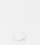 Kingsley Ryan Curve March Birthstone Ring In Sterling Silver With Aquamarine Crystal