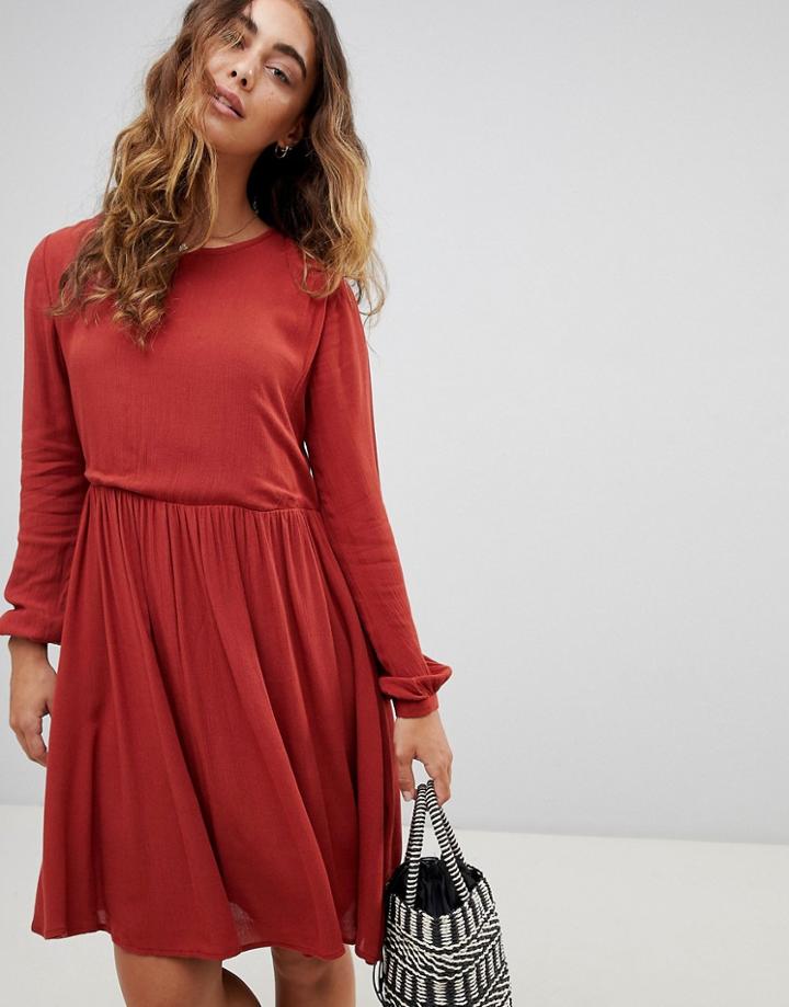 Pepe Jeans Nekane Smock Dress-red