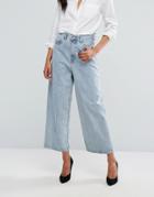 Diesel Ary Crop Wide Leg Denim - Blue