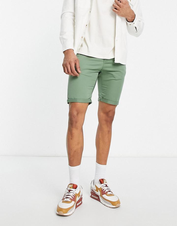 Le Breve Chino Shorts In Green