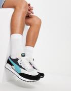 Puma Future Rider Sneakers In Turquoise And Black