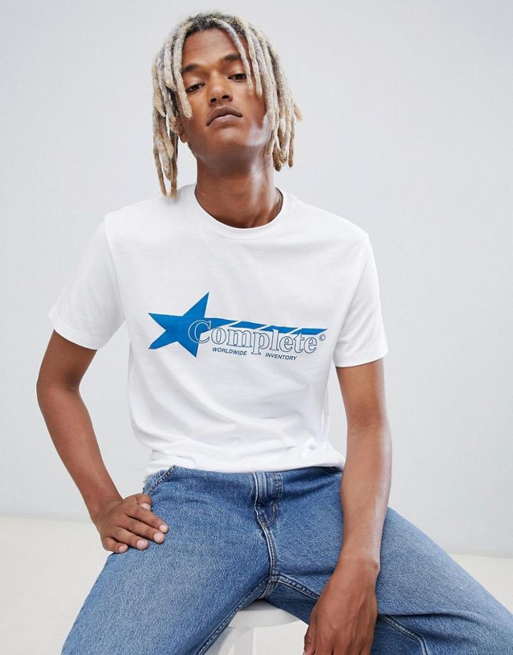 Weekday Alan Print T-shirt - Tan