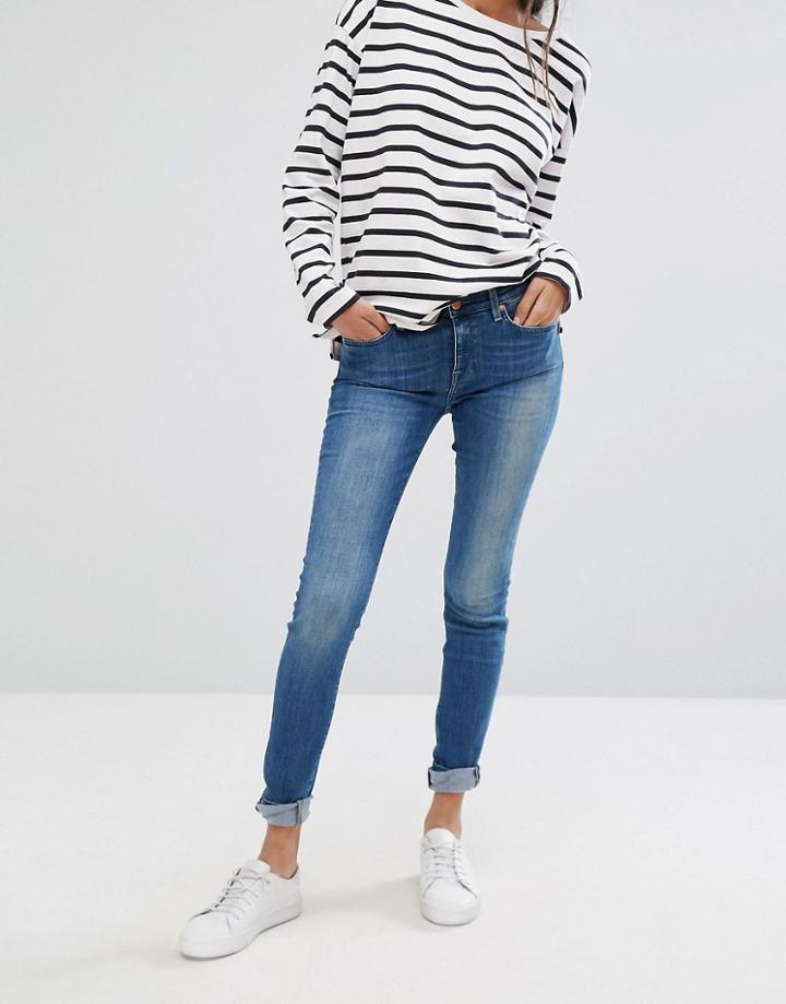 Selected Elena Mr 1 Skinny Jeans - Blue