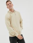 Soul Star Basic Hoodie In Beige