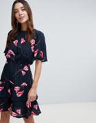 Y.a.s Graphic Floral Tiered Dress - Multi