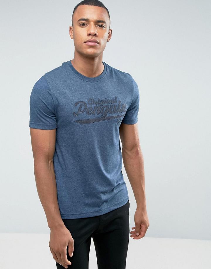 Original Penguin Logo T-shirt - Blue