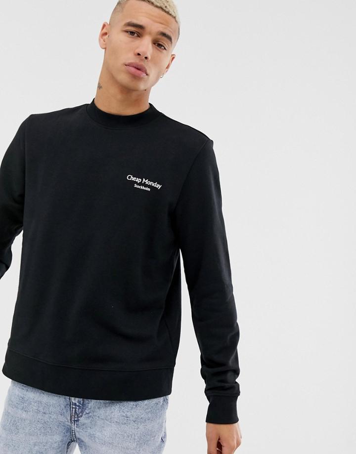 Cheap Monday Logo Sweater - Black