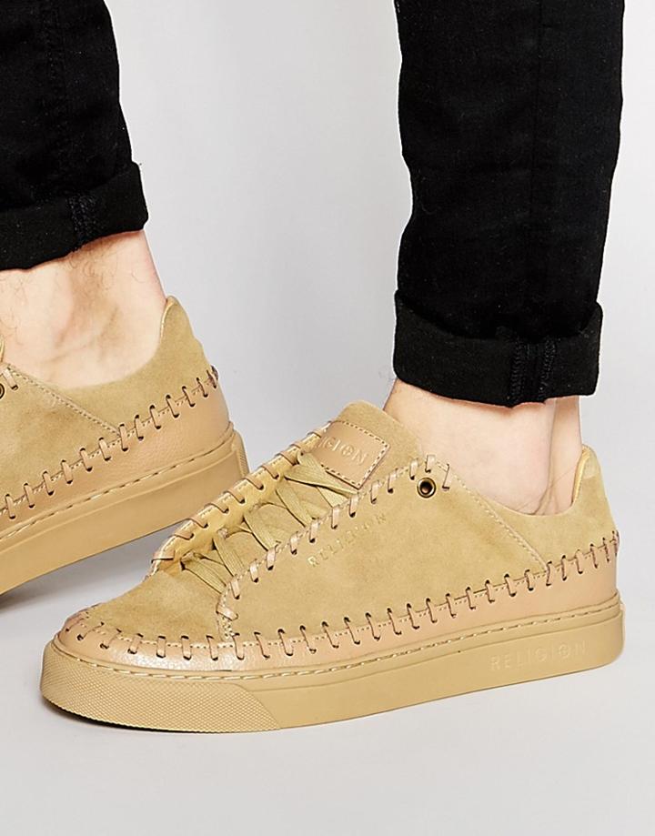 Religion Suede Mocassin Sneakers - Tan