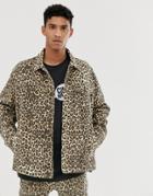 Cheap Monday Upsize Cheetah Print Denim Jacket