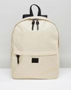Asos Backpack In Stone Yellow - Beige