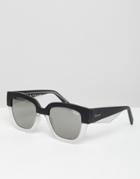 Quay Australia Dont Stop Square Frame Sunglasses - Black