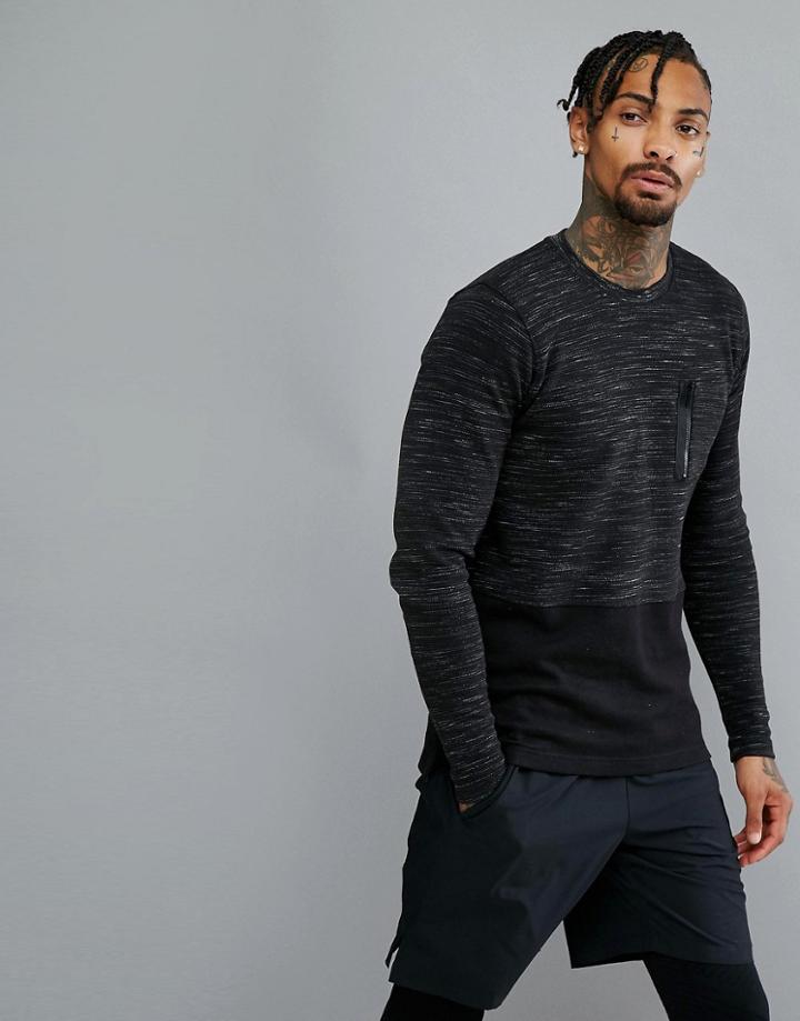 Dissident Crew Neck Gym Sweatshirt - Black