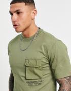 Caterpillar Workwear Pocket T-shirt In Green