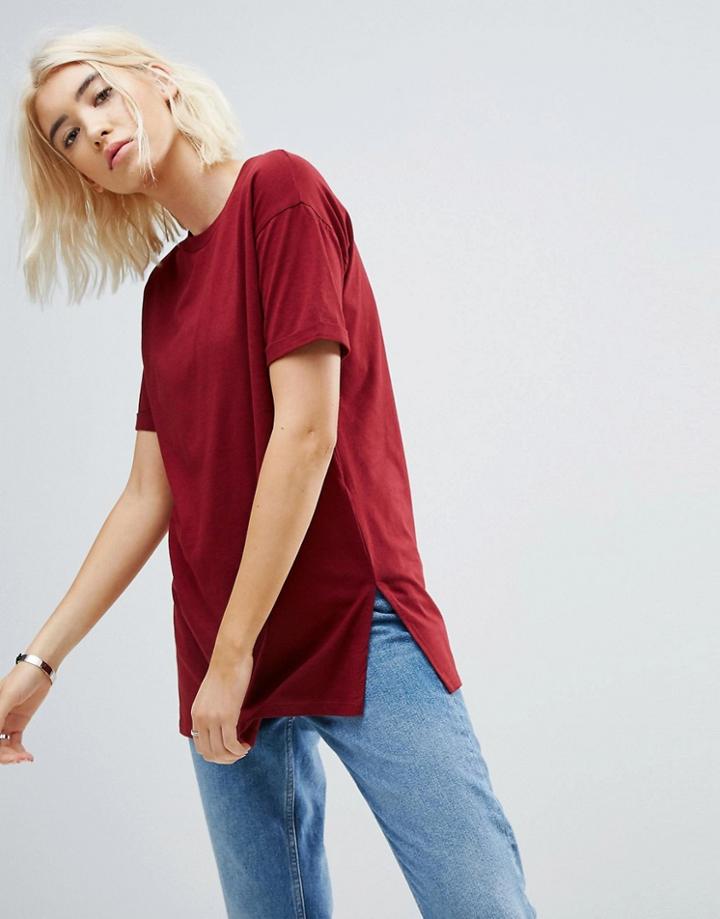 Asos Ultimate Easy Boyfriend T-shirt - Red