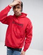 Wasted Paris Hoodie With Embroidered Logo - Red