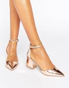 Asos Starling Pointed Heels - Gold